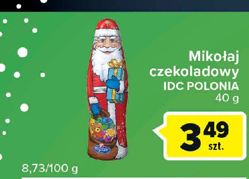 Mikołaj z czekolady Idc polonia promocja