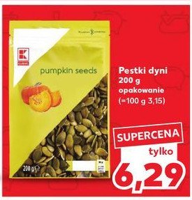 Pestki dyni K-classic promocja w Kaufland