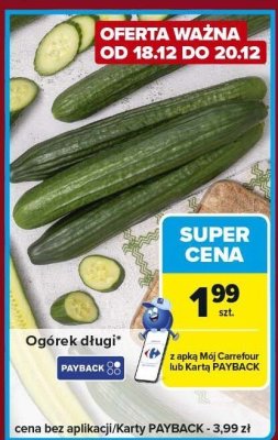 Ogórek długi Carrefour Express promocja w Carrefour Express