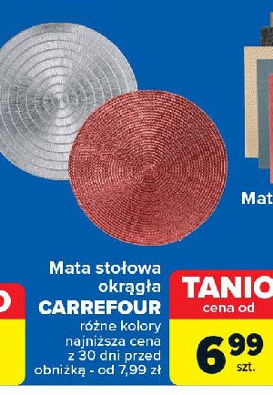 Mata stołowa okrągła Carrefour promocja w Carrefour Market