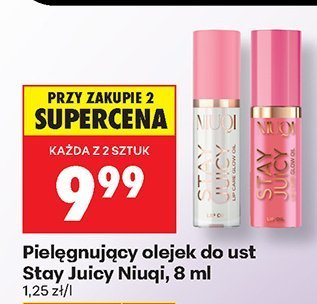 Olejek pielęgnujący do ust Stay Juicy Niuqi, 8 ml promocja w Biedronka