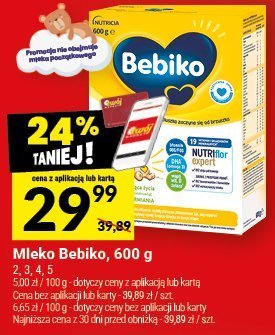 Mleko Bebiko, 600 g promocja w Twój Market