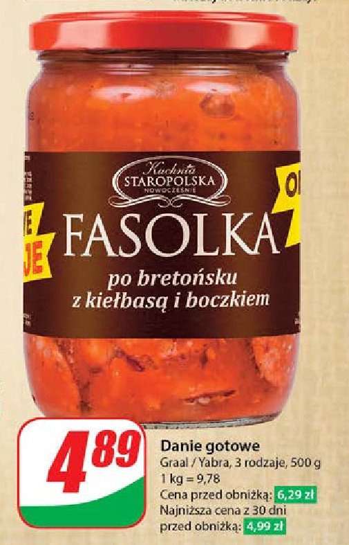 Fasolka po bretońsku Kuchnia staropolska promocja w Dino