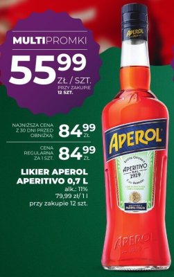 Likier Aperol Aperitivo 0,7 L promocja w Duży Ben