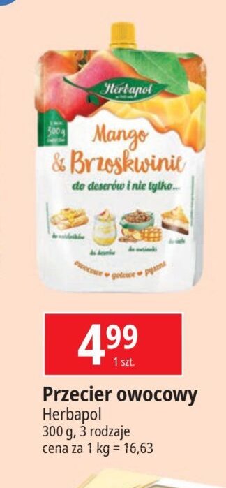 Mus mango & brzoskwinie Herbapol promocja