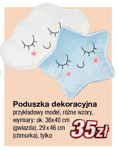Poduszka dekoracyjna chmurka promocja