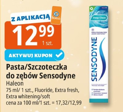 Pasta/szczoteczka do zębów Sensodyne Haleon promocja w Leclerc