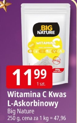 Witamina C Kwas L-Askorbinowy Big Nature promocja w Leclerc