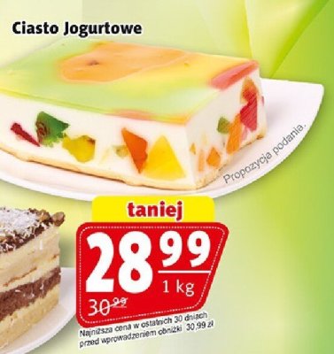 Ciasto jogurtowe promocja w Prim Market