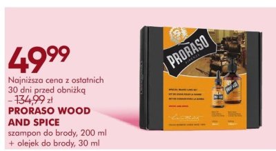 Szampon Proraso Wood and Spice promocja w Super-Pharm