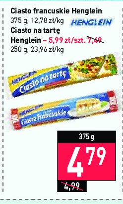Ciasto na tart臋 Henglein promocja