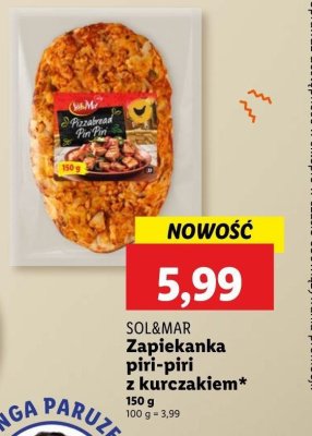 Zapiekanka piri piri z kurczakiem Sol&mar promocja