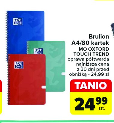 Brulion touch trend a4/80 k. kratka Oxford promocja