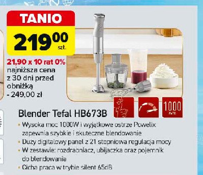 Blender hb673b Tefal promocja w Carrefour