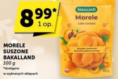 Morele suszone Bakalland promocja w Groszek