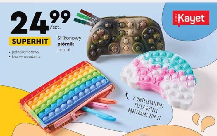Pi贸rnik silikonowy pop it Kayet promocja