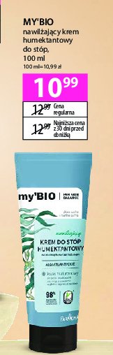 Wygładzająco-zmiękczający bio krem do stóp algi i olej lniany Farmona my'bio promocja