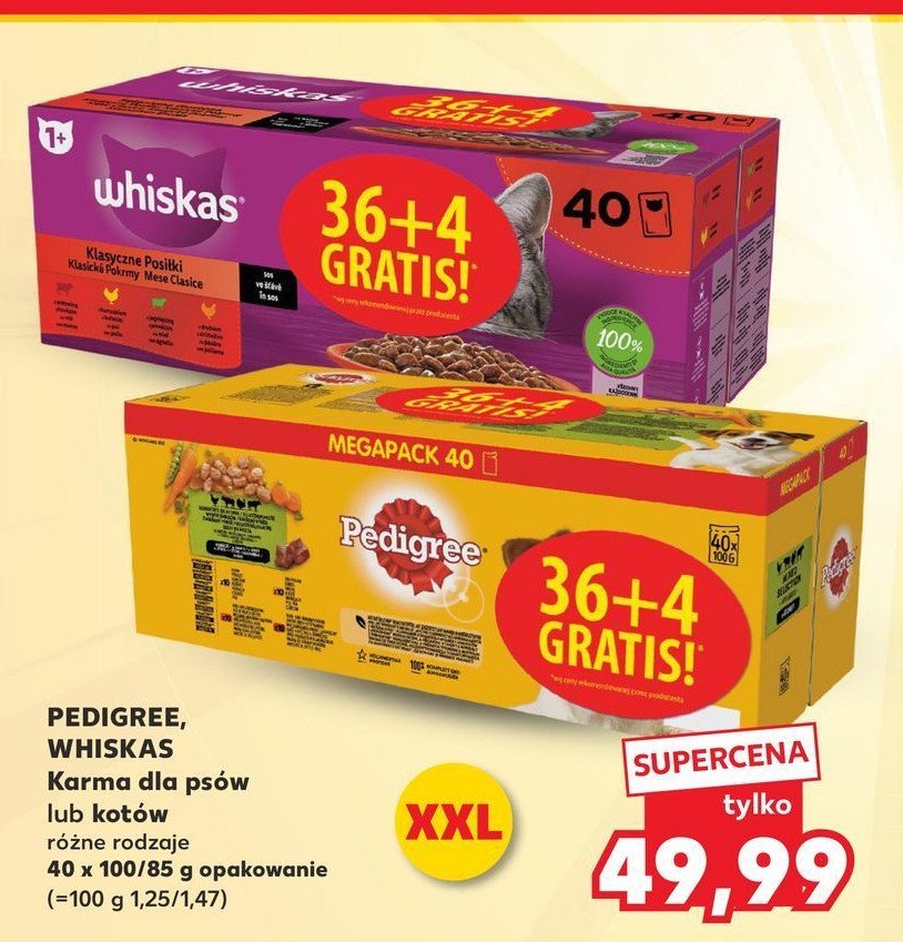 Karma dla kota mix smaków w galaretce Whiskas promocja w Kaufland