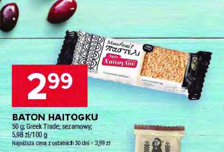 Baton sezamowy Haitogku promocja