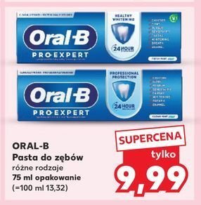 Pasta do zębów healthy whitening Oral-b pro-expert promocja