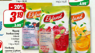 Herbata owoce le艣ne Ekland promocja