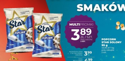 Popcorn Star solony 95 g promocja w Duży Ben