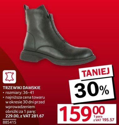 Trzewiki damskie rozmiary: 36-41 promocja w Selgros