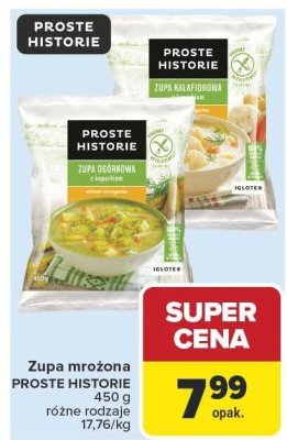 Zupa mrożona Proste Historie różne rodzaje promocja w Carrefour
