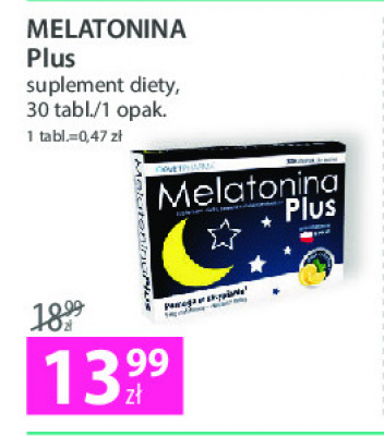 Tabletki na sen Melatonina plus promocja