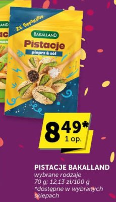 Pistacje Bakalland wybrane rodzaje promocja w Groszek