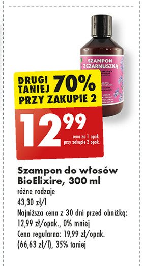 Szampon do włosów z czarnuszką Bioelixire promocja