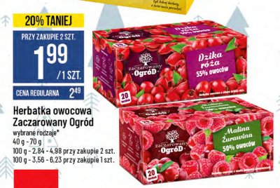 Herbatka owocowa malina żurawina