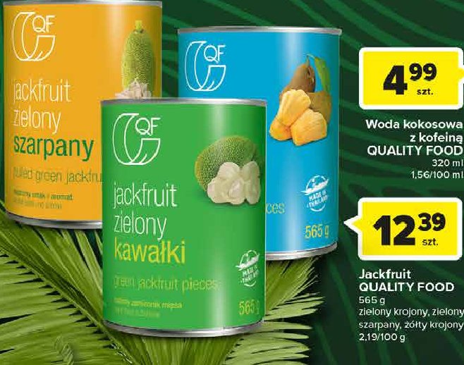 Zielony jackfruit szarpany QUALITY FOOD promocja