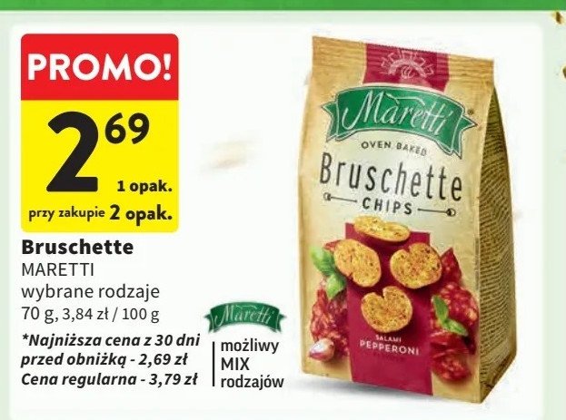 Bruschetta salami pepperoni Maretti bruschette promocja