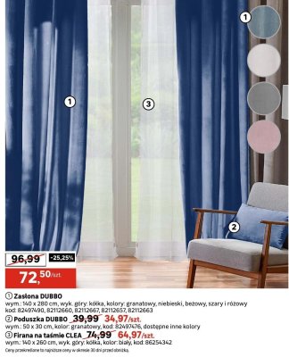 Zasłona DUBBO Leroy Merlin promocja w Leroy Merlin