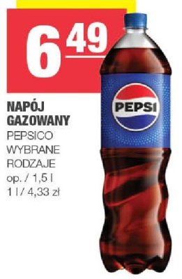Napój gazowany pepsi pepsico wybrane rodzaje promocja w SPAR