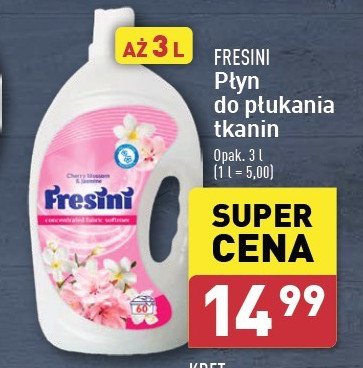 Płyn do płukania cherry blossom Fresini promocja w Aldi