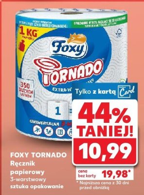 Ręcznik papierowy Tornado 3-warstwowy promocja w Kaufland