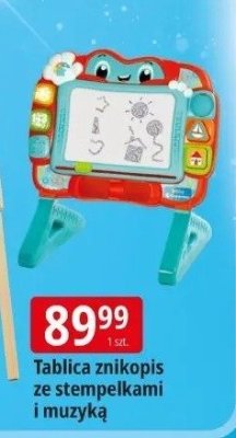 Zabawka Tablica znikopis ze stempelkami i muzyką promocja w Leclerc