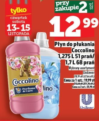 Płyn do płukania Coccolino promocja w TOPAZ