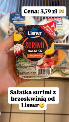 Sałatka Surimi z brzoskwinią  promocja w Intermarche
