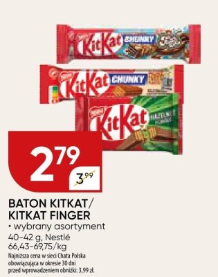 Baton KitKat Chunky Nestlé promocja w Chata Polska
