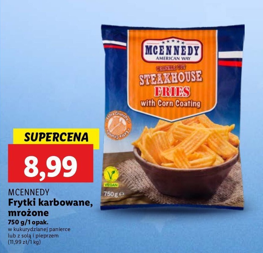 Frytki steakhouse Mcennedy promocja