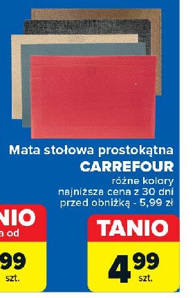 Mata stołowa prostokątna Carrefour promocja w Carrefour Market