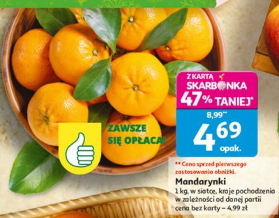 Mandarynki promocja w Auchan