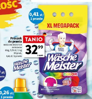 Proszek do prania Wasche Meister Color promocja w Intermarche