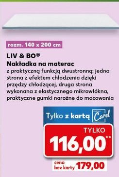 Nakładka na materac 140 x 200 cm Liv & bo promocja w Kaufland
