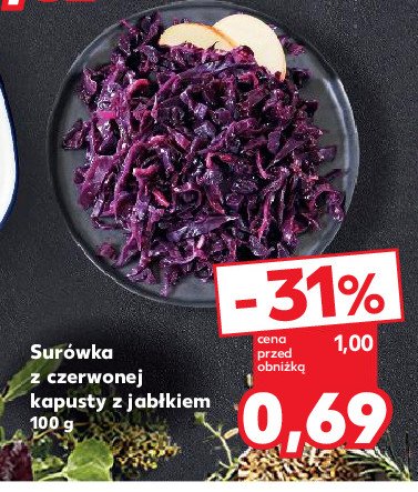 Surówka z czerwonej kapusty z jabłkiem promocja