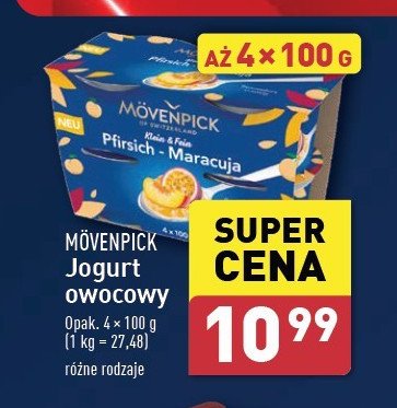 Jogurt brzoskwinia-marakuja Movenpick promocja