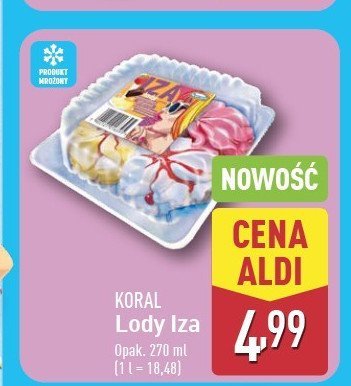 Lody 艣mietankowo-cytrynowo-truskawkowo-czekoladowe z sosem porzeczkowym Koral iza promocja